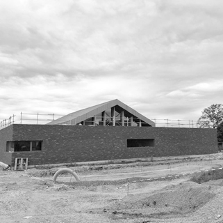 Evolution du chantier de salle polyvalente - Taisnières sur Hon