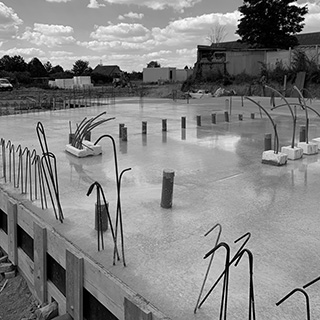 chantier - construction d'un groupe scolaire à Maretz